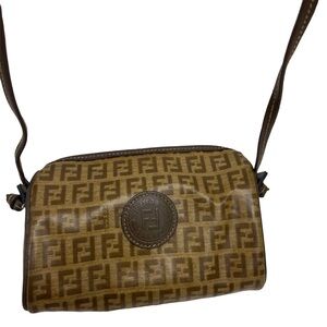 Rare Authentic FENDI Zucchino Vintage Mini Sling/Crossbody Bag